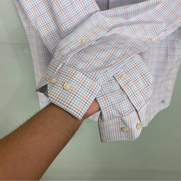Peter Millar Crown Crafted Plaid Button Down‎ Shirt XL - Picture 4 of 6